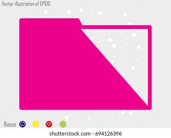 folder, file, icon, vector illustration eps10
