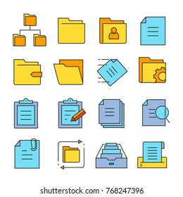 Folder File Icons Stock Vector (Royalty Free) 768247396 | Shutterstock