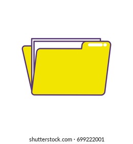 folder file with important business documents