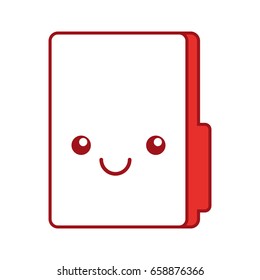 folder file kawaii character