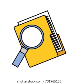 folder file and magnifier technology data storage