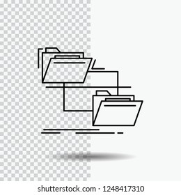 folder, file, management, move, copy Line Icon on Transparent Background. Black Icon Vector Illustration - Powered by Shutterstock - Get 15% off with code: PIKWIZARD15