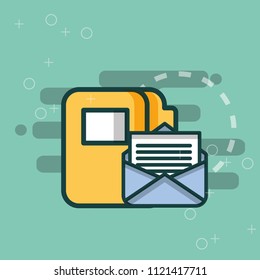 folder file organizer email message office