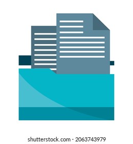 folder file organizer icon isolated
