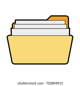 folder with file or text document icon image