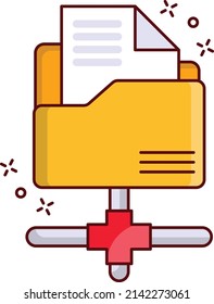 folder file Vector illustration on a transparent background.Premium quality symbols. vector line flat  icon for concept and graphic design.