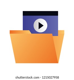 folder file video content social media