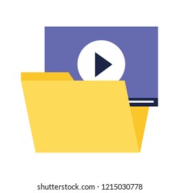 folder file video content social media