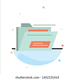 Folder, File, Zip, Rar,  Abstract Flat Color Icon Template