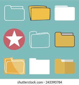 Folder Files Data Information Computer Storage Vector Concept