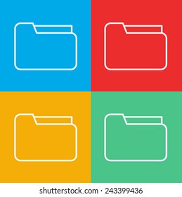 Folder Files Data Information Computer Storage Vector Concept