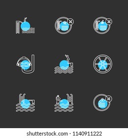 folder files  summer  beach  picnic  drinks  shorts  swimming  hot  surffing  games  sports  icon vector design  flat  collection style creative  icons