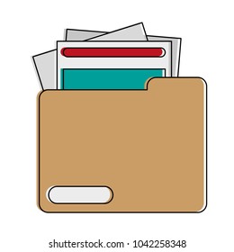 Folder with files symbol