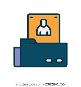 folder fille color icon. vector icon for your website, mobile, presentation, and logo design.
