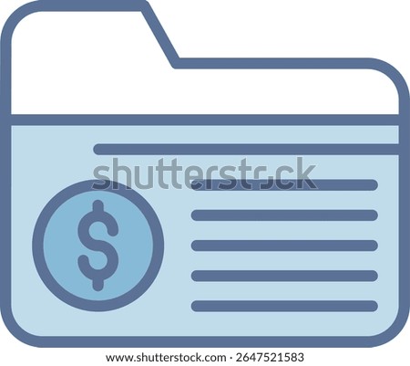 Folder Filled Blue Tone Icon