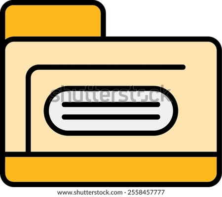 Folder Filled Icon Style Design