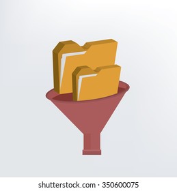 Folder filter design,three dimension,vector