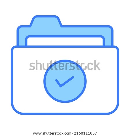 folder Finance Related Vector Line Icon. Editable Stroke Pixel Perfect.