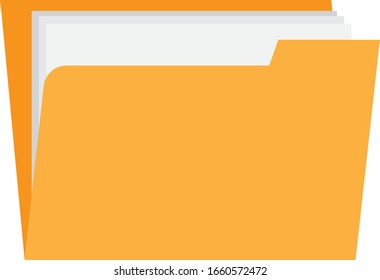 Folder flat Design vector icon  Eps10