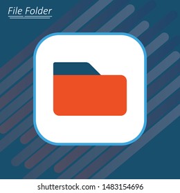 Folder flat icon. Modern flat icons. Icons for Web and Mobile Application
