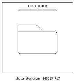 Folder flat icon. Modern flat icons. Icons for Web and Mobile Application