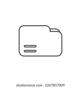 Folder flat icon. Pictogram for web page, mobile app, promo. UI UX GUI design element
