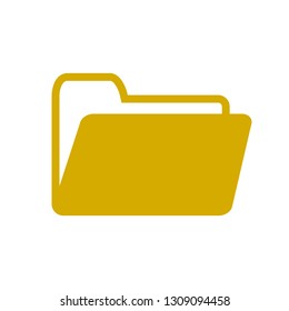 Folder flat icon sign – for stock