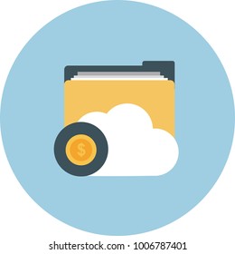 Folder Flat Icon. Vector Illustration