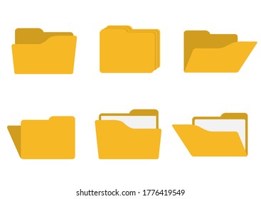 Folder flat, piece of cheese icon, vector illustration isolated on white background