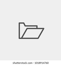 Folder flat vector icon