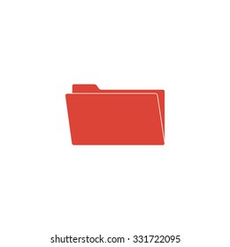 folder flat web icon. Vector EPS 10