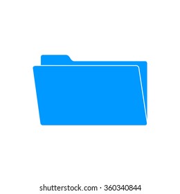 folder flat web icon. Vector EPS 10