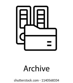 A folder with the foles depicting archive 