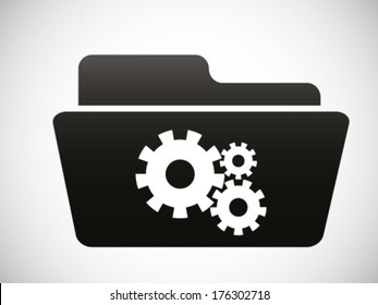 Folder Gears Customization Shortcut Symbol