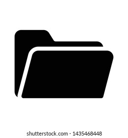 folder glyph flat vector icon