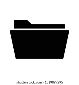 folder glyph flat vector icon