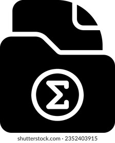 folder glyph icon illustration vector
