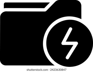 folder glyph icon illustration vector