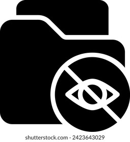 folder glyph icon illustration vector