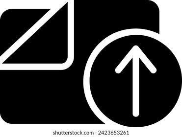 Ordner-Glyphe-Symbol-Vektorgrafik