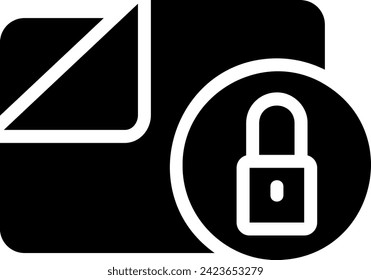 vector de ilustración de icono de glifo de carpeta