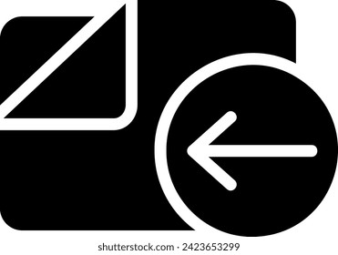 folder glyph icon illustration vector