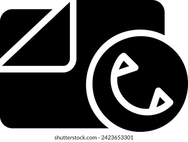 vector de ilustración de icono de glifo de carpeta