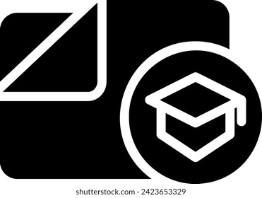 folder glyph icon illustration vector