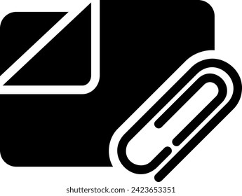 vector de ilustración de icono de glifo de carpeta
