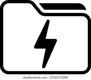 Ordner Glyphe Symbol Illustration Vektor