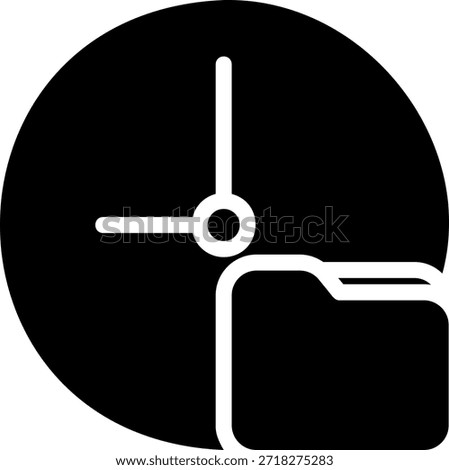 folder glyph icon illustration vector