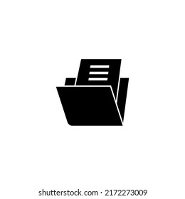 Folder Glyph line icon. Glyph style sign for mobile concept and web design. Glyph vector icon. Symbol, logo illustration. Vector graphic