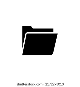 Icono de línea de glifo de carpeta. Signo de estilo glifo para concepto móvil y diseño web. Icono de vector de glifo. Símbolo, ilustración del logotipo. Gráfico vectorial