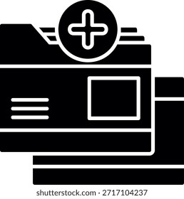 Folder Glyph Style Icon Design
